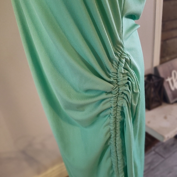NWT Green Sleeveless Maxi Dress #245 - Picture 3 of 4